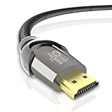 8K HDMI Cable 3.3ft, AUDIANO HDMI 2.1 48Gbps High Speed Nylon Braided HDMI Cord with eARC HDR10 4:4:4, 4K HDMI Cable Compatible with Apple Fire LG/Samsung QLED TV PS4/5 Switch Xbox/Blu-ray/Projector