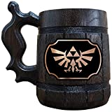 Zelda Wingcrest Beer Mug, The Legend of Zelda Beer Stein, Gamer Gift, LoZ Personalized Beer Stein, Super Smash Bros Tankard, Custom Gift for Dad, Gift for Him