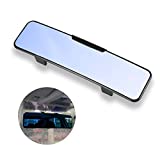 LivTee Anti Glare Rear View Mirror 11.2''(285mm), Wide Angle Panoramic Convex Curve Rearview Mirror Clip on Original Mirror to Eliminate Blind Spot and Antiglare for Cars SUV Trucks