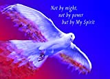 Not by Might or Power, But by My Spirit Worship Flag - M-QUILL (45"x35") - Flexible Flow Rod - (Single - 1 flag)