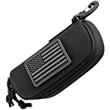 WYNEX Tactical Molle Glasses Pouch, Tactical Eyeglasses Hard Case Shockproof Sunglasses Carrying Case Protective Box