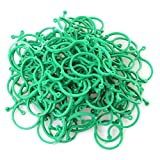 RuiLing 100pcs Garden Plant Binding Clip Greenhouse Trellis Tomato Clips Vegetable Support Binder Twine Clamp Green