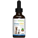 Pet Wellbeing Urinary Gold for Cats - Vet-Formulated - Feline Urinary Tract Health, UTI & Bladder Infection, Normal Urine pH - Natural Herbal Supplement 2 oz (59 ml)