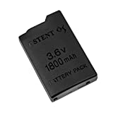OSTENT High Capacity Quality Real 1800mAh 3.6V Lithium Ion Rechargeable Battery Pack Replacement for Sony PSP 1000 PSP-110 Console