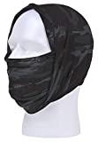 Rothco Multi-Use Neck Gaiter and Face Covering Tactical Wrap, Black Camo