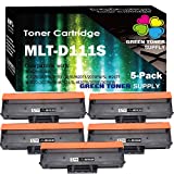 (5-Pack) Compatible MLT-D111S D111S Toner Cartridge 111S Used for Samsung Xpress M2020 M2020W M2022 M2022W M2024 M2026 M2070 M2070W M2078 Printer, by GTS