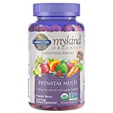Garden of Life Prenatal Gummies Multivitamin with Vitamin D3, B6, B12, C & Folate for Healthy Fetal Development mykind Organics  Organic, Non-GMO, Gluten-Free, Vegan, Berry Flavor, 30 Day Supply