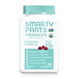 SmartyPants Organic Prenatal Vitamins,Daily Gummy Multivitamin: Folate,Probiotics,Vitamins C,D3,B12,K & Zinc for Immune Support,Digestive Health,& Fetal Development,120 Gummies,30 Day Supply