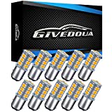 GIVEDOUA 1157 LED Car Bulb, BAY15D 7528 2057 2357 LED Replacement Light Bulbs for 12V RV Car Camper Trailer Brake Lights, Super Bright 5050 18-SMD Pack of 10pcs Amber