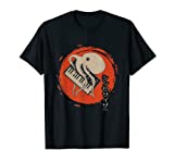 Japanese Calligraphy Analog Synthesizer Octopus Synth Music T-Shirt