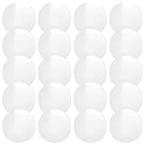20 Pieces 6 Inch Clear Circle Acrylic Sheet, 0.08 Inch Thick Blank Acrylic Disc Transparent Round Acrylic Panel Sign for Cricut Cutting and Engraving, Name Cards, Painting and DIY Projects
