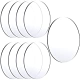 8 Pieces Clear Acrylic Sheets Round Acrylic Discs 1/12 Inch Thick Acrylic Panel Transparent Acrylic Board for DIY Craft Project Signs Picture Frame Display (6 Inch)