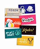 Kudos - Thank You Appreciation Gift Cards – Employee Recognition Reward with Motivational Quote for Team, Staff, Coworkers, Teachers - (70/Set)