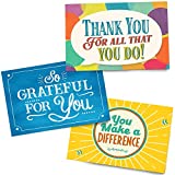 24 Kudos Cards with Envelopes - Encouragement Thank You Notecards for Appreciation and Recognition - You Make a Difference, Thank You For All That You Do, So Grateful For You Notes - For Team, Employee, Students, Volunteers and More