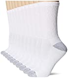 Hanes womens 10-pair Value Pack Crew Socks???? ??? ?? ??, 10? ?10 ???????10 ??????pacote Com 10 Pares De Me fashion liner socks, White, 12-Aug US