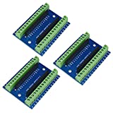 WYPH Nano Terminal Adapter Shield Expansion Board for Arduino Nano V3.0 AVR ATMEGA328P-AU Module (Terminal Adapter 3pcs)