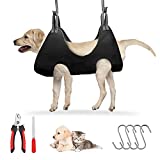 ZVBBON Pet Grooming Hammock Helper for Dogs Grooming Hammock for Nail Trimming for Small Dog Medium Dog Large Dog and Cats Grooming Hammock Restraint