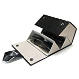 Longjet Sunglasses Organizer 5 Slots Travel Glasses Case Multiple Pairs Eyeglasses Storage Box Hanging Eyewear Holder (Black + Grey)