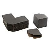 T Tulead Black Cardboard Corner Protectors Adjustable Frame Corner Protectors Pack of 40 Fit for 10-50mm Thickness