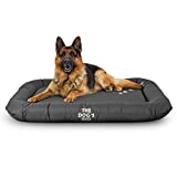 The Dog’s Bed Utility Waterproof Dog Bed, M to XXL Durable Quality Grey Oxford Fabric, YKK Zippers, Washable Reversible Cover, Dog Beds for Home Car Crate & Yard, Puppy & All Pet Comfort