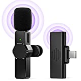 JSSEVN Wireless Lavalier Microphone Compatible with iPhone iPad, Plug-Play Wireless Mic for Recording, YouTube, TikTok, Facebook Live Stream, Noise Reduction Auto-Sync (NO APP or Bluetooth Needed)