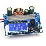 DZS Elec DC-DC Buck Boost Converter Module 5.5-30V 12v to 0.5-30V 5v 24v Adjustable Step Down Up Voltage Regulator Constant Current Voltage 3A 35W Power Supply with LCD Display