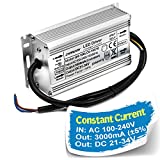 Chanzon LED Driver 3000mA (Constant Current Output) 21V-34V (In 110V-240V AC-DC) 100W IP67 Waterproof High Power Supply 3000 mA Lighting Transformer for 100 W COB Chips (Aluminium)