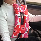 Mastectomy Pillow Breast Cancer Post Op Seatbelt Pillows Big Poppy Flower Print Comfortable for Car Post Surgery Port Heart Recovery Patients Women