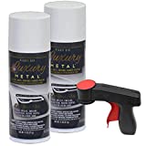 Plasti Dip Luxury Metal Spray, 2, 11oz Cans with Cangun Trigger (Glacier White)