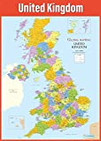 UK Map | Geography Posters | Laminated Gloss Paper measuring 33 x 23.5 | Geography Classroom Posters | Education Charts by Daydream Education