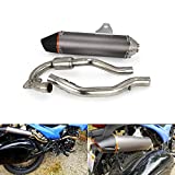 STONEMEN Full Exhaust Muffler System Slip On For CRF150F CRF230F 2003-2013 Titanium