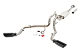 Rough Country Dual Exhaust (fits) 2015-2020 F150 | Cat Back System | 409 Stainless Steel | Black Tips | 96006