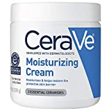 CeraVe Moisturizing Cream | Body and Face Moisturizer for Dry Skin | Body Cream with Hyaluronic Acid and Ceramides | Normal | Fragrance Free | 19 Oz | Packages May Vary