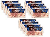Gourmet Kitchn Kirkland Signature Premium Sliced Bacon - Naturally Hickory Smoked - 12 Total Packages of 1 Lb Each Package - Bulk Size, 3 Pack