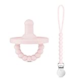 Ryan & Rose Cutie PAT Pacifier Stage 1 and Cutie Clip Judy (Pink)
