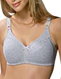 Bali Women's Double Support Cotton Stretch Wire-Free Bra, Heather Grey, 38D