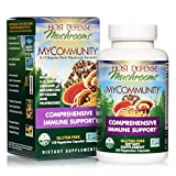 Host Defense, MyCommunity Capsules, Advanced Immune Support, Mushroom Supplement with Lion’s Mane, Reishi, Vegan, Organic, 120 Capsules (60 Servings)