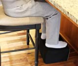 InteVision Extra Large Foot Rest - Foam Cushion with Non-Slip Nylon Cover (17.5" x 12" x 8") – Designed to Support Your Legs