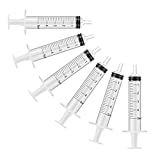 6 Pack – 5ml Plastic Syringe with Measurement, No Needle Suitable for Refilling and Measuring Liquids, Feeding Pets, Oil or Glue Applicator