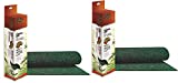 2 Pack - Zilla Reptile Terrarium Bedding Substrate Liner, Green, 55 Gallon