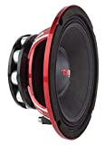 DS18 PRO-NEO8R Loudspeaker - 8", Midrange, Red Aluminum Basket, 800W Max, 400W RMS, 4 Ohms, Neodymium Rings Magnet - The Most Elegant Neodymium Full Range Loudspeakers Available