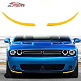 ALAVENTE Front Bumper Deflector Spoiler Lip Cover Splitters Protector for Dodge Challenger SXT 2015-2020 Self Adhesive (Yellow)