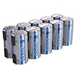 Tenergy NiMH SubC 1.2V 3800mAh Rechargeable Batteries, with Tabs, 10 Pack