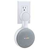 Outlet Wall Mount Holder for Google Home Mini (1st Genernation), A Space-Saving Accessories for Google Home Mini Voice Assistant (White)