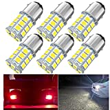 1157 Led Bulb, 12V Super Bright 2057 2357 7528 BAY15 2057A 1157A LED Bulbs for Brake Tail, Parking Lights, Pack of 6pcs