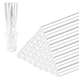 Yzyil 20 Pack Acrylic Dowel Rods for DIY Crafts,0.25 x 12in Transparent Plastic Round Rod Acrylic Strip Clear Sticks DIY Handwork Supplies