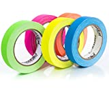 Gaffers Tape | USA Quality Gaffer Tape | 5 Bright Colors | 1 Inch x 20 Yards | by Gaffer Power