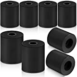 8 Pieces 3D Printer Heat Bed Leveling Parts, Silicone Solid Column, OD 0.63 Inch ID 0.16 Inch Stable Hot Bed Tool Heat-Resistant Buffer Compatible with CR-10 Ender 3 Bottom Connect, Black