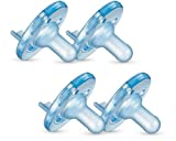 Philips AVENT Soothie Pacifier, Blue, 0-3 Months, 4 Pack, SCF190/43