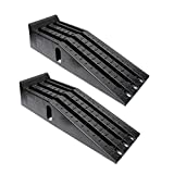 BISupply Vehicle Service Ramp Set – 6.3in Car Lift 2 Ton Heavy Duty Truck Ramps for Vehicle Maintenance, 2 Pack